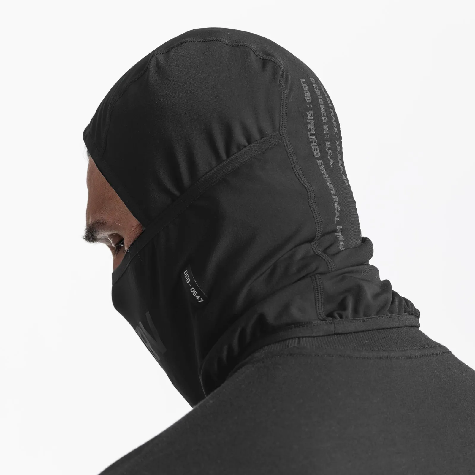 0547. Thermal Balaclava - Black/White