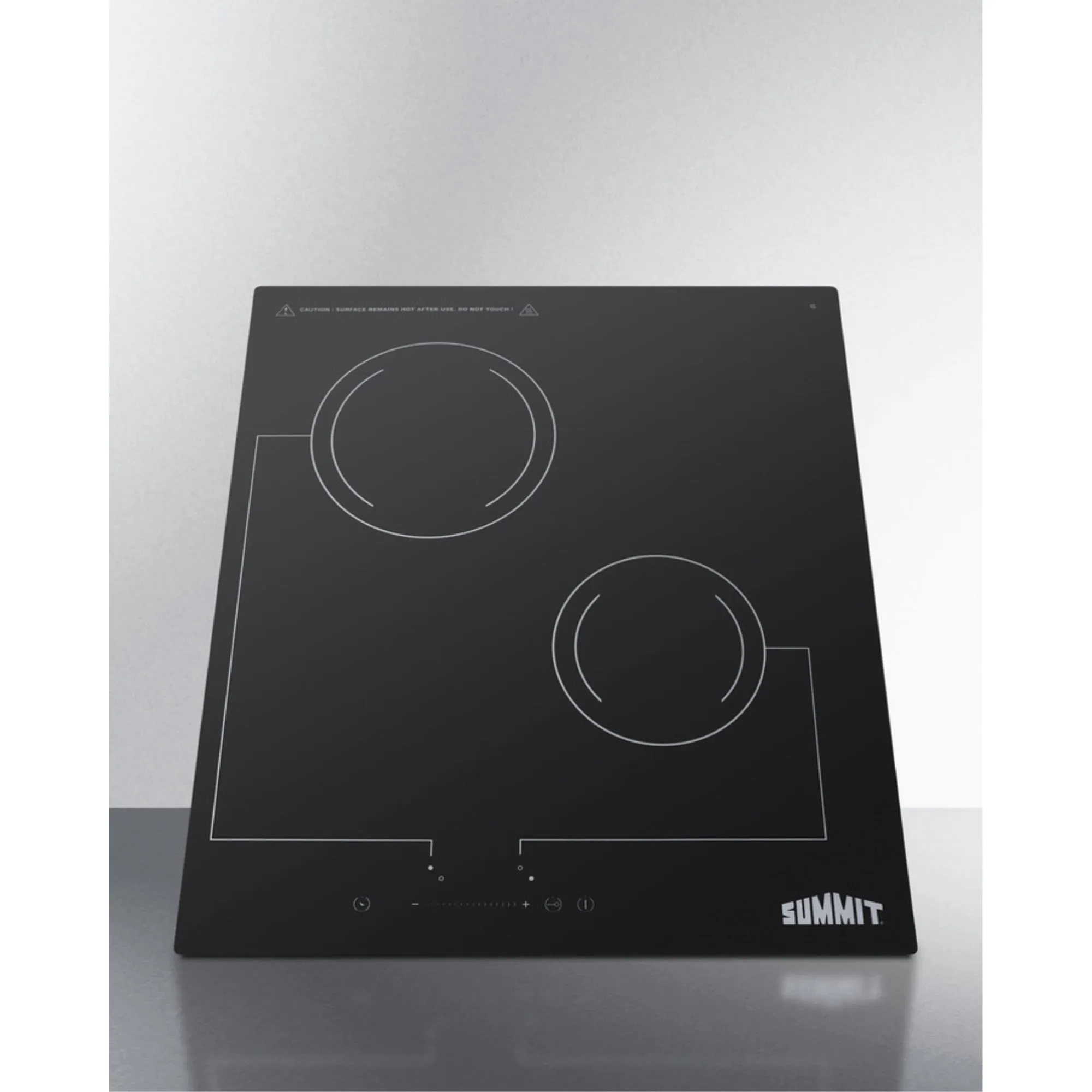 18' Wide 220V 2-Burner Radiant Cooktop