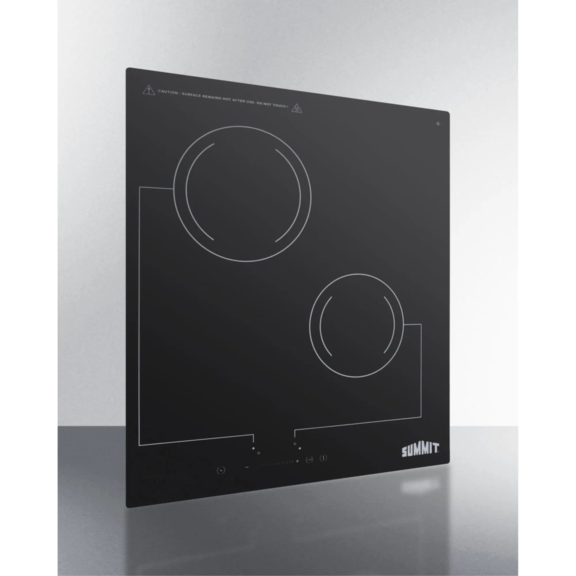 18' Wide 220V 2-Burner Radiant Cooktop