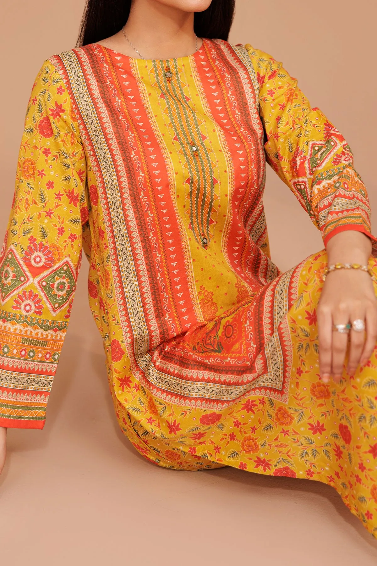 2 PIECE DIGITAL PRINT LAWN| DPC-308