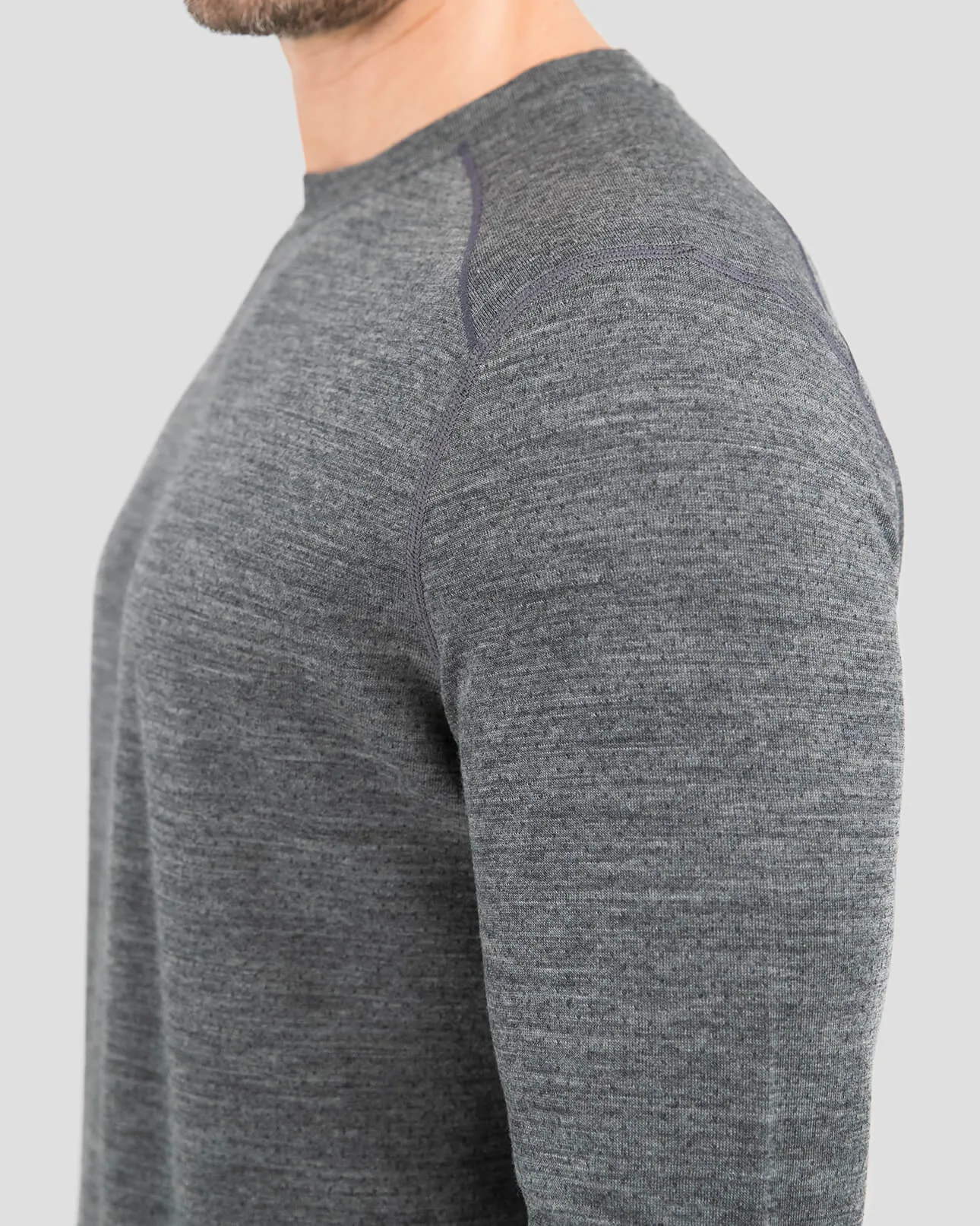 2.0 Men's Midweight Ultra Merino Wool Baselayer Crew Top