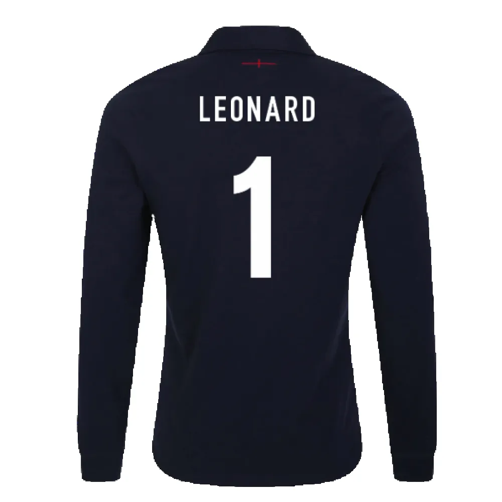 2023-2024 England Rugby Alternate LS Classic Jersey (Kids) (Leonard 1)