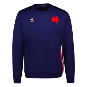 2023-2024 France Rugby Presentation Crew Sweat (Blue)