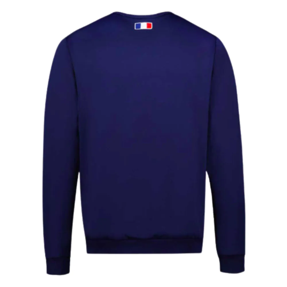 2023-2024 France Rugby Presentation Crew Sweat (Blue)