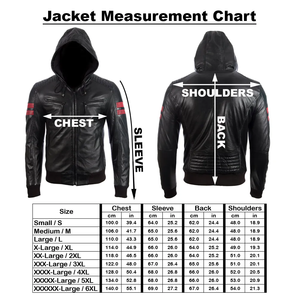 2VQ9 Men's Hood Bomber Jacket - Black