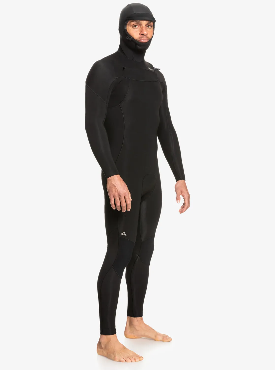 4/3 Everyday Sessions Hooded Chest-Zip Wetsuit - Black