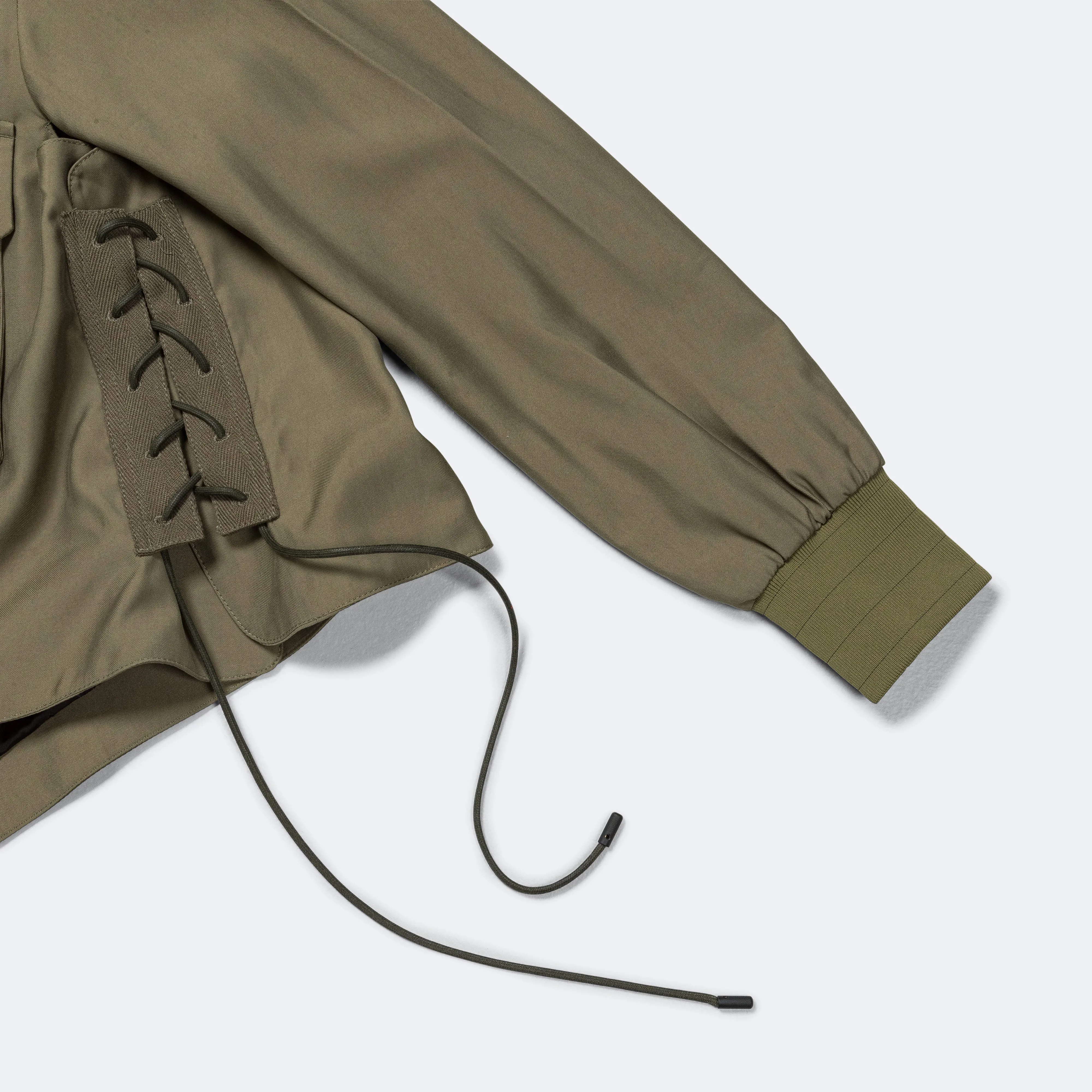 69 Flak O Gusset Bomber - 10oz Olive/Viscose Poly BS Twill