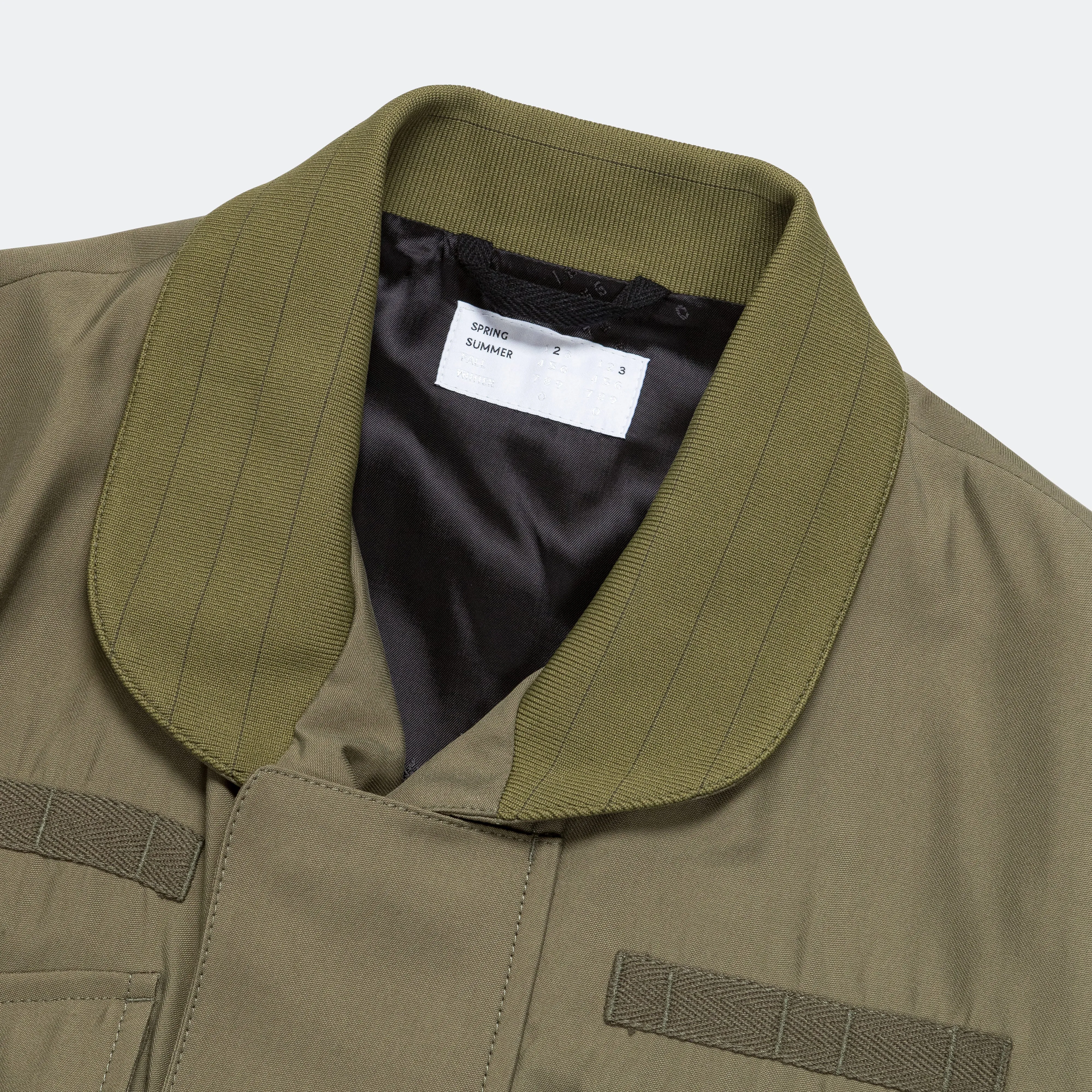 69 Flak O Gusset Bomber - 10oz Olive/Viscose Poly BS Twill