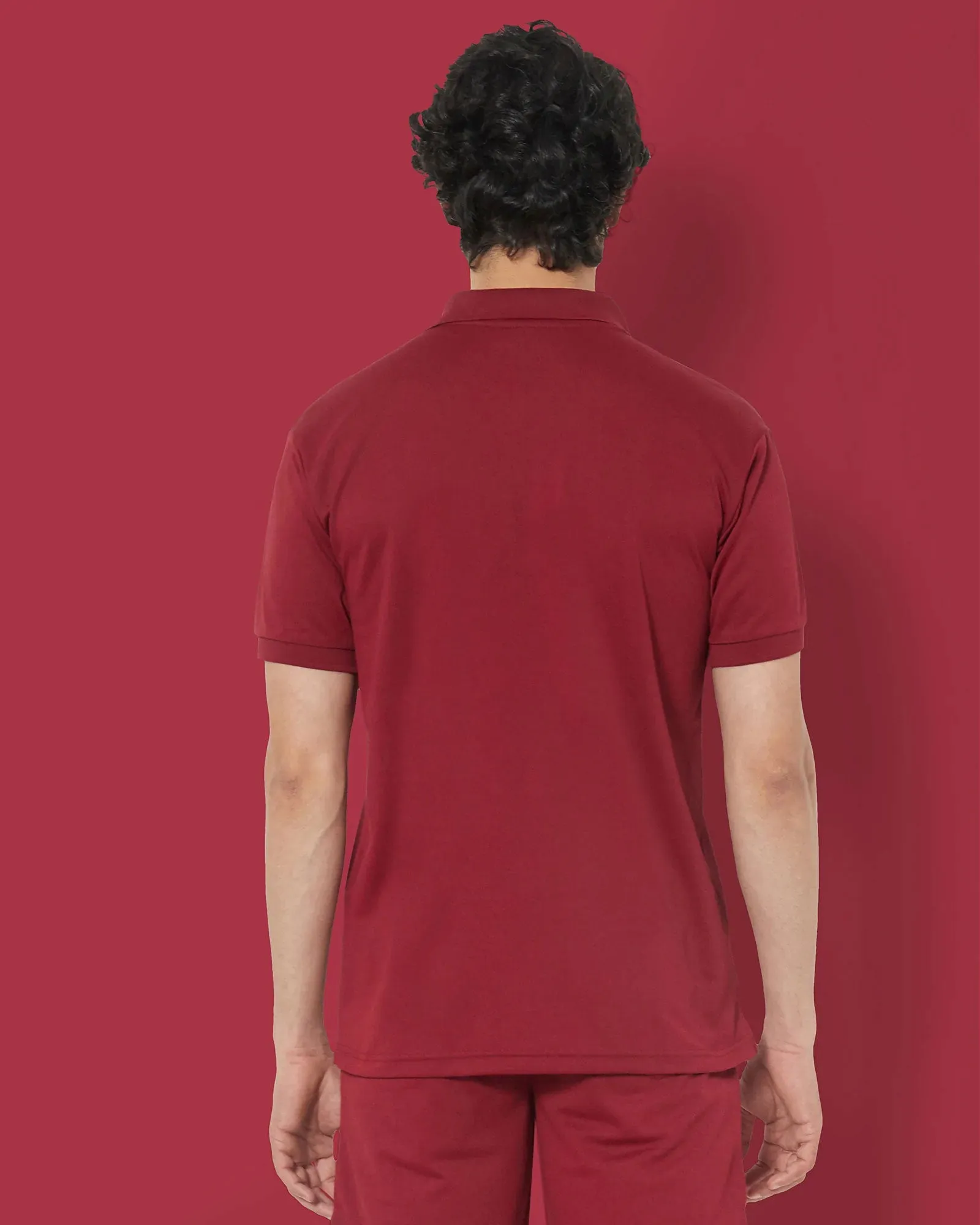 Active Polo : Maroon Berry