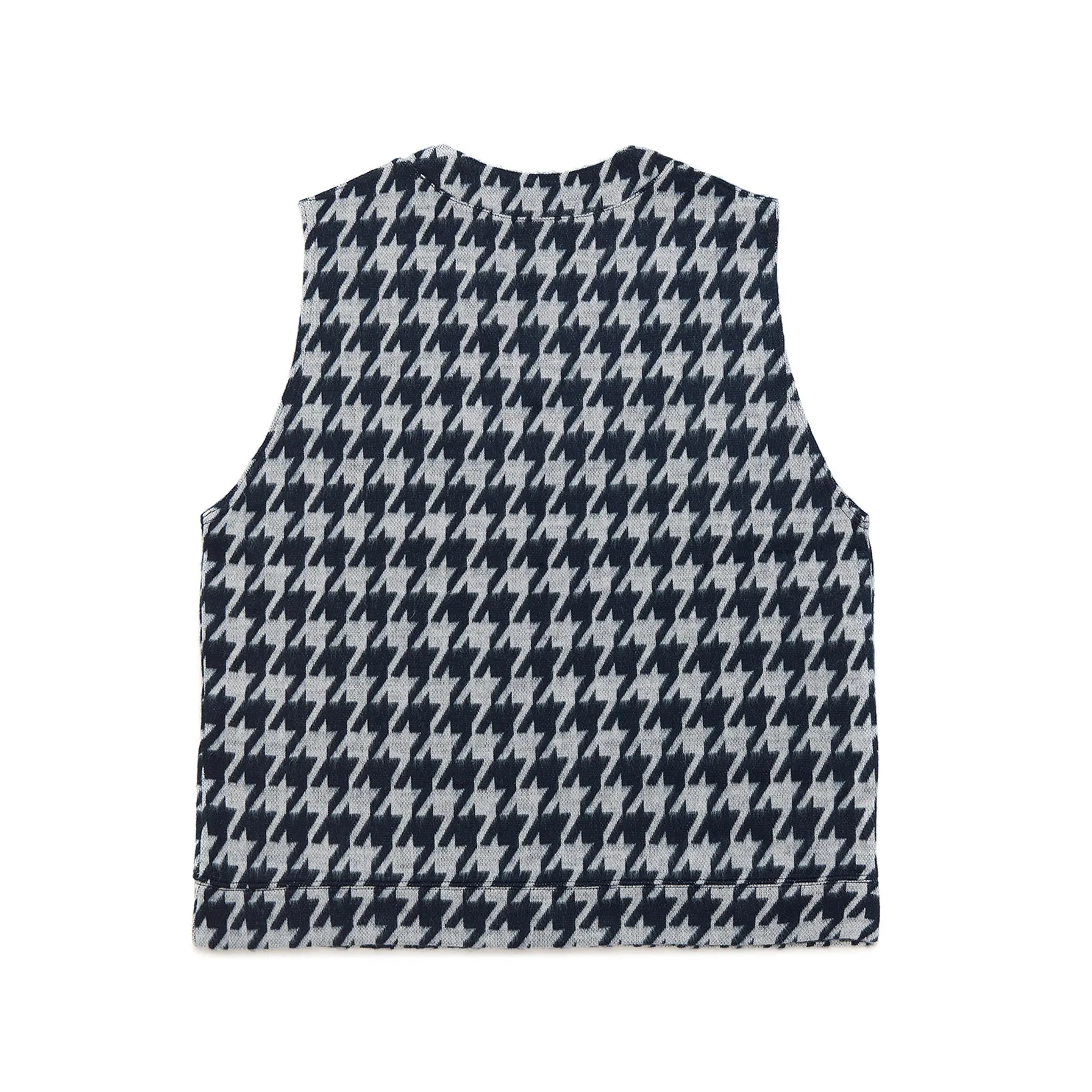 ADD Houndstooth Vest Navy