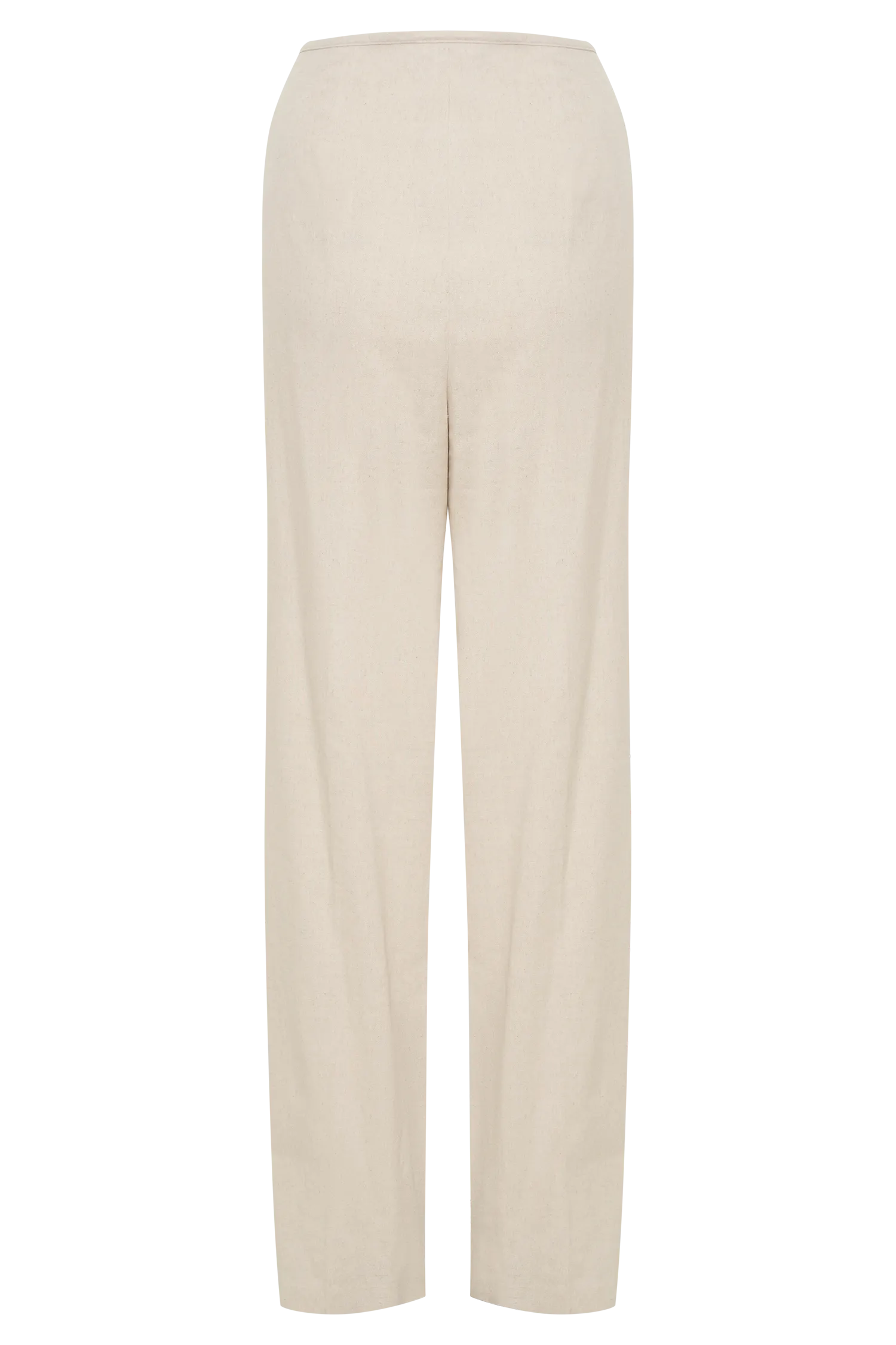 Adrina Straight Leg Linen Pant - Natural