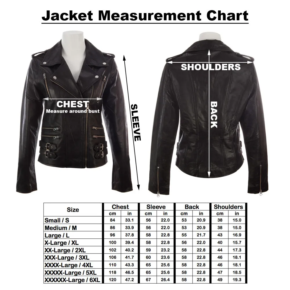 AGSM Women's Biker Jacket - Dirty White