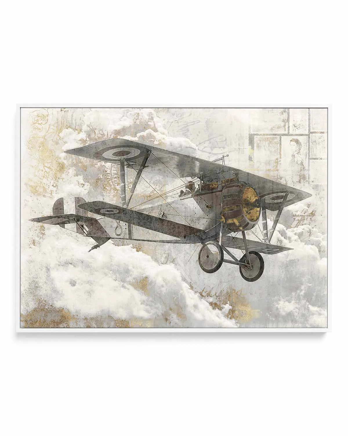 Airplane I | Framed Canvas Art Print