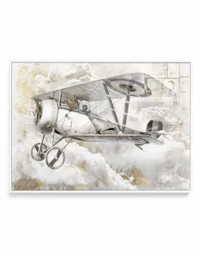 Airplane II | Framed Canvas Art Print