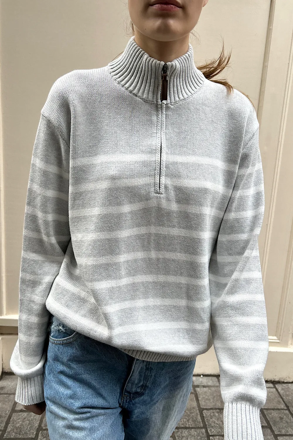 Aleah Cotton Stripe Sweater