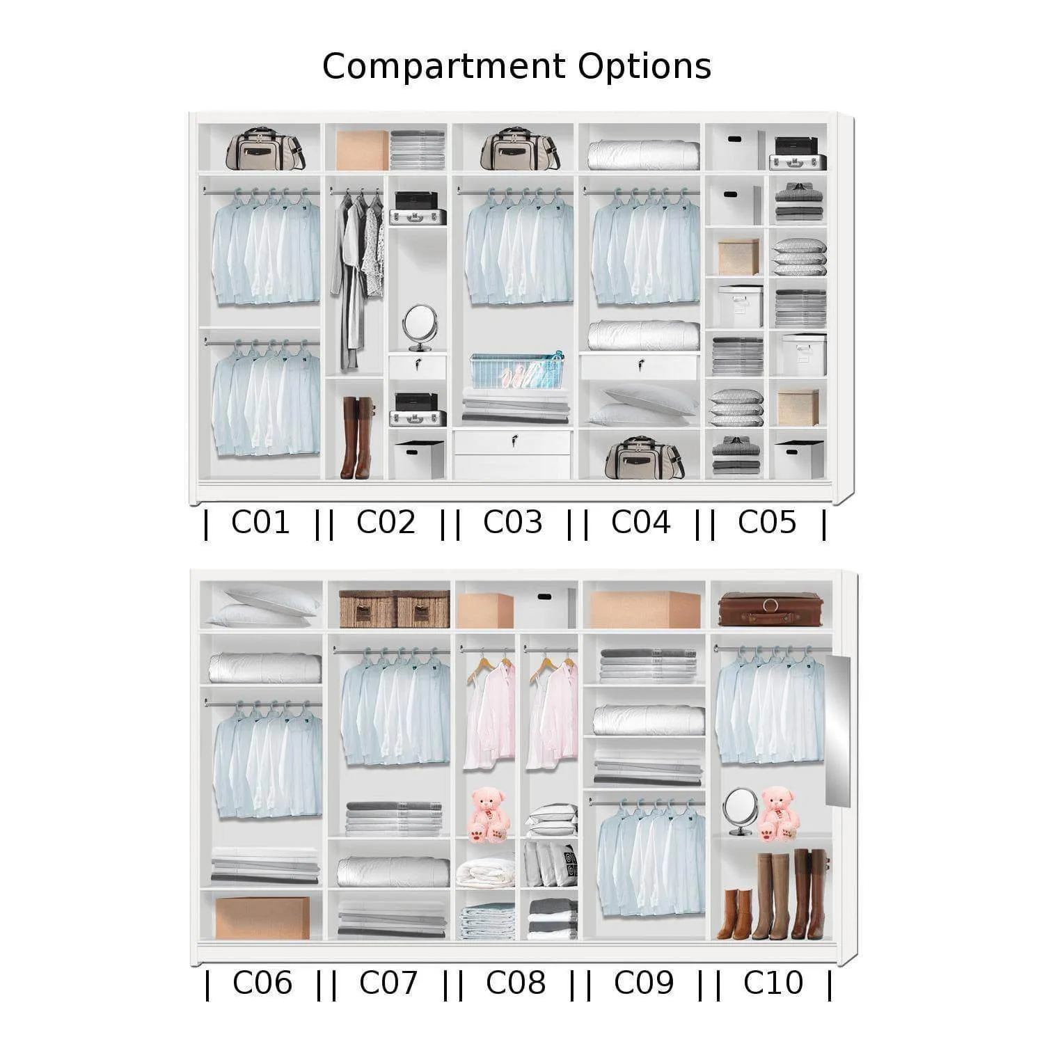 Amity Modular Wardrobe A07