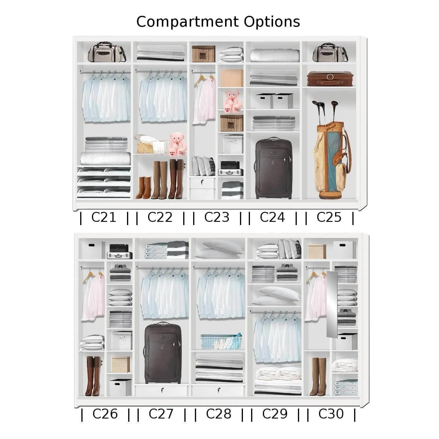 Amity Modular Wardrobe A07