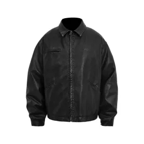 ANTIDOTE Distressed Leather Detroit Leather Jacket