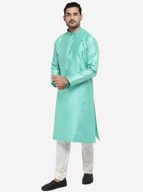 Aqua Green Kurta Set | Azania