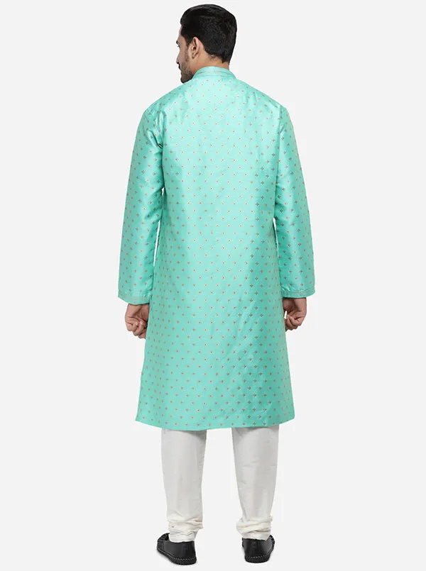 Aqua Green Kurta Set | Azania