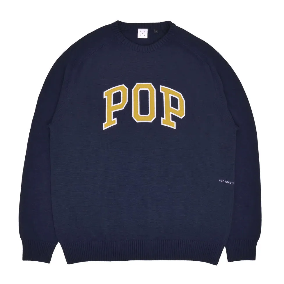 arch knitted crewneck