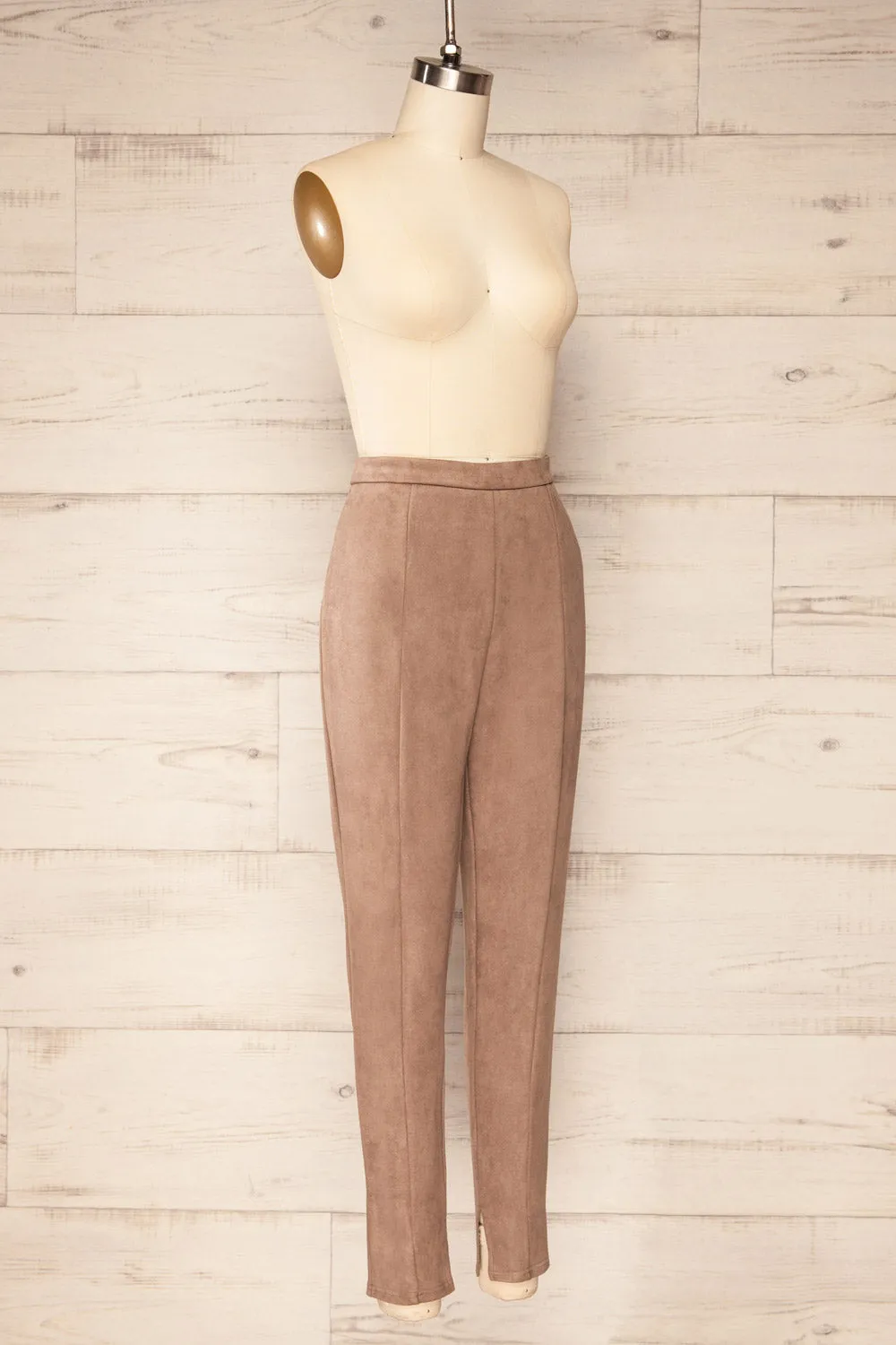 Assieni Taupe | Straight Leg Pants