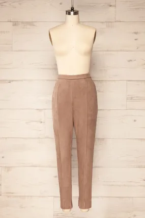 Assieni Taupe | Straight Leg Pants