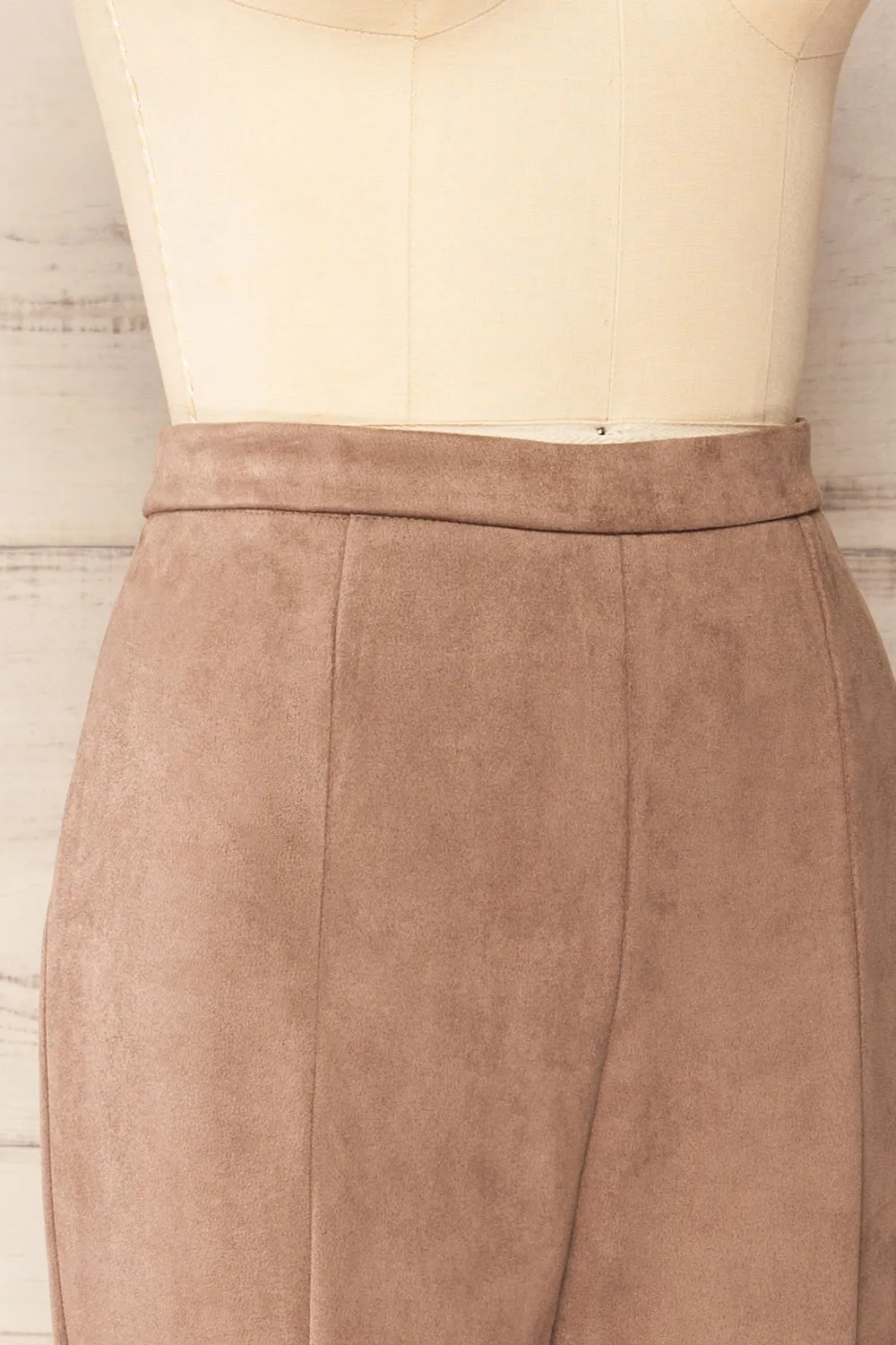 Assieni Taupe | Straight Leg Pants