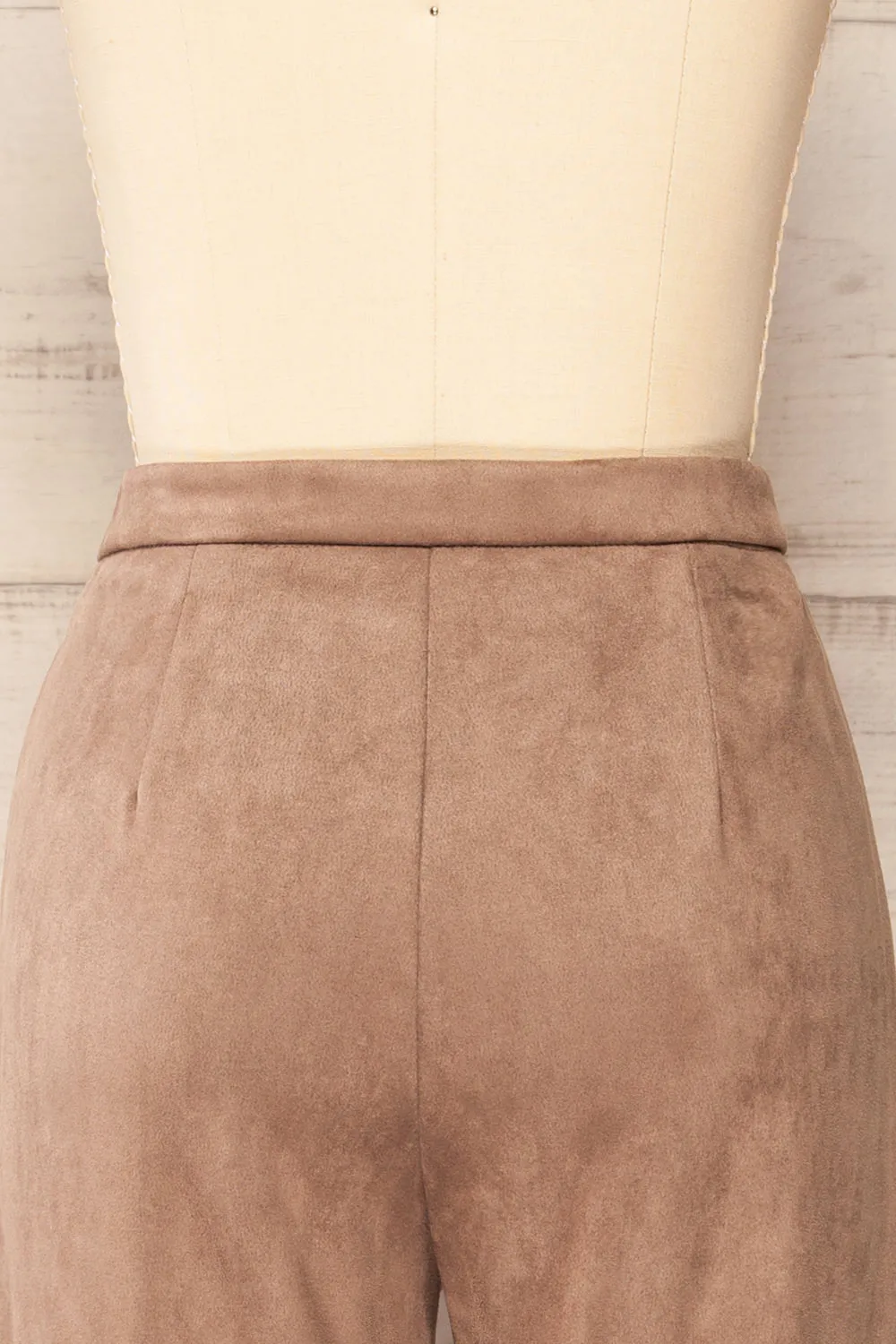 Assieni Taupe | Straight Leg Pants