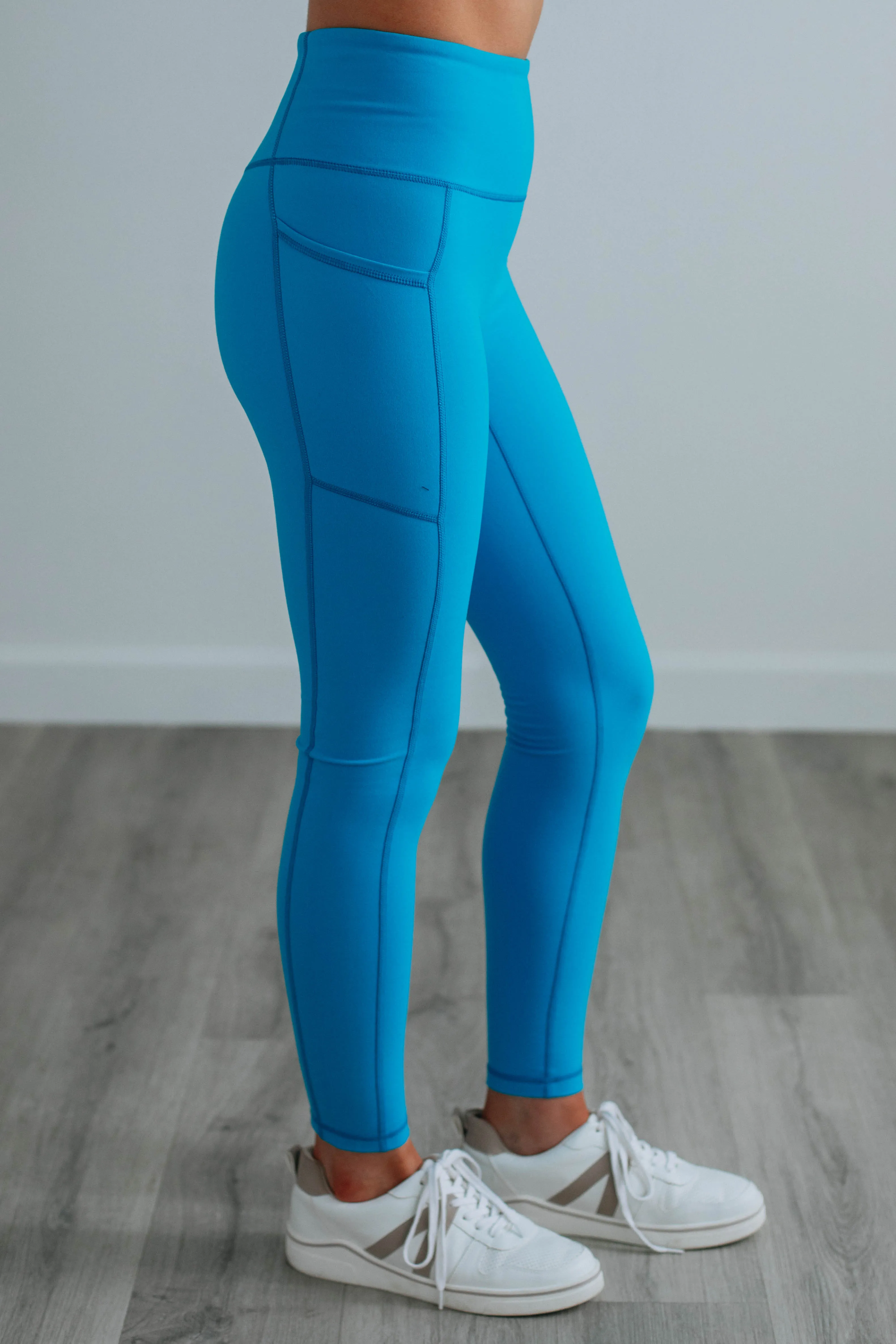 Astoria Active Leggings - Cerulean