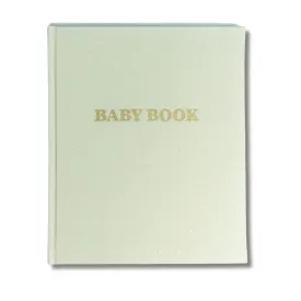 Baby Book Clothbound Journal - Oat