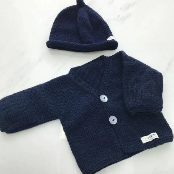 Baby Cardigan and Beanie Set