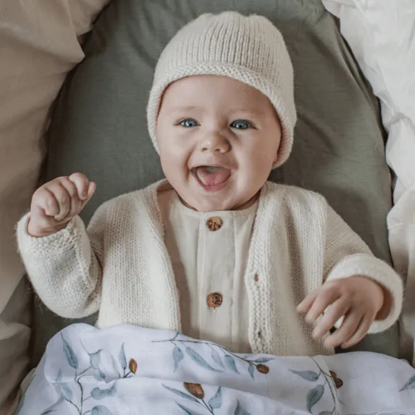 Baby Cardigan and Beanie Set