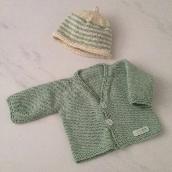 Baby Cardigan and Beanie Set