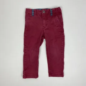 Baby Gap Boys Burgundy Red Khaki Pants 2T