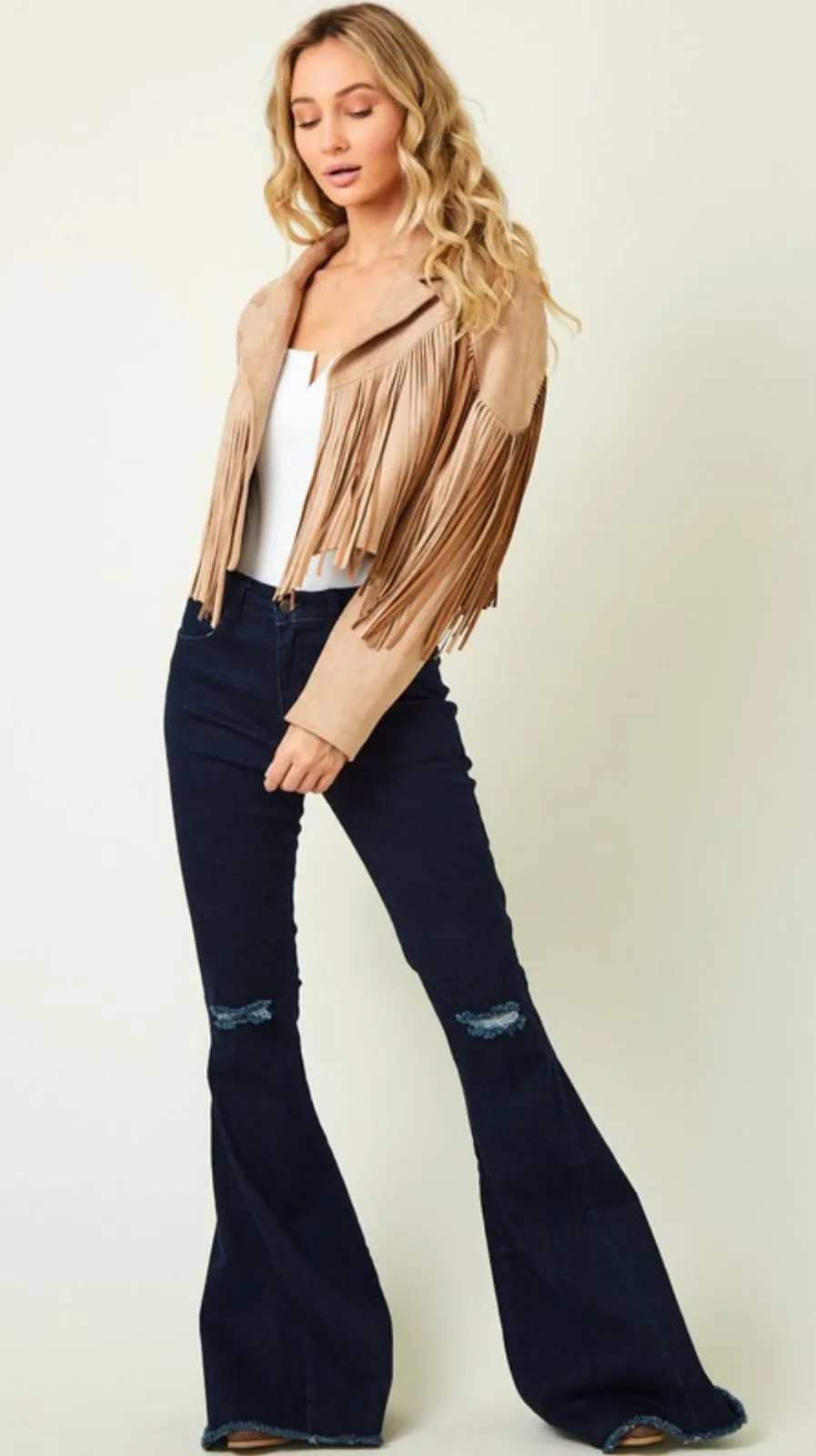 Baby’s Alright Moto Jacket - Light or Tan Suede