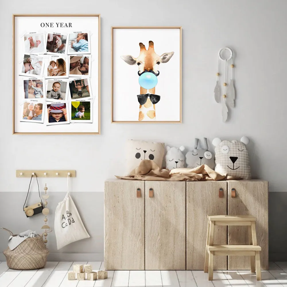 Baby's First Year in Photos - Art Print