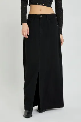 Basic Mid Waisted Maxi Skirt