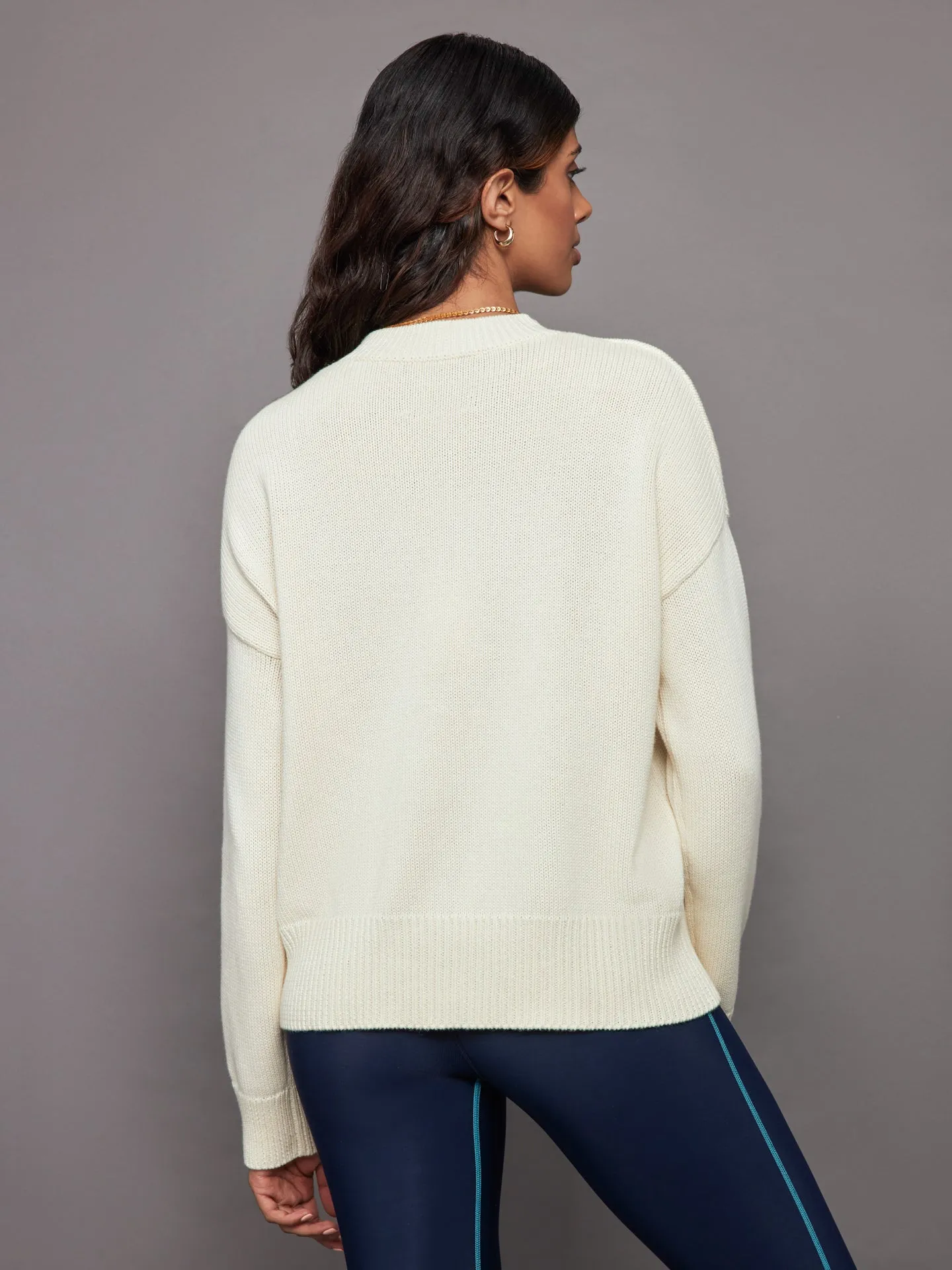 Benton Sweater Imperfect Heart - Milky Way