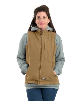 Berne Brown Duck 100% Cotton Ladies Canyon Sherpa Lined Vest