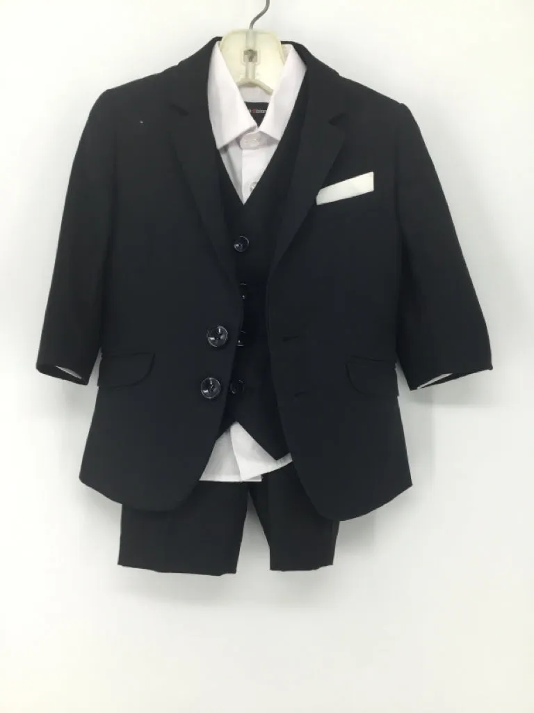 Black Bianco Child Size 2 Black Solid Suit - boys