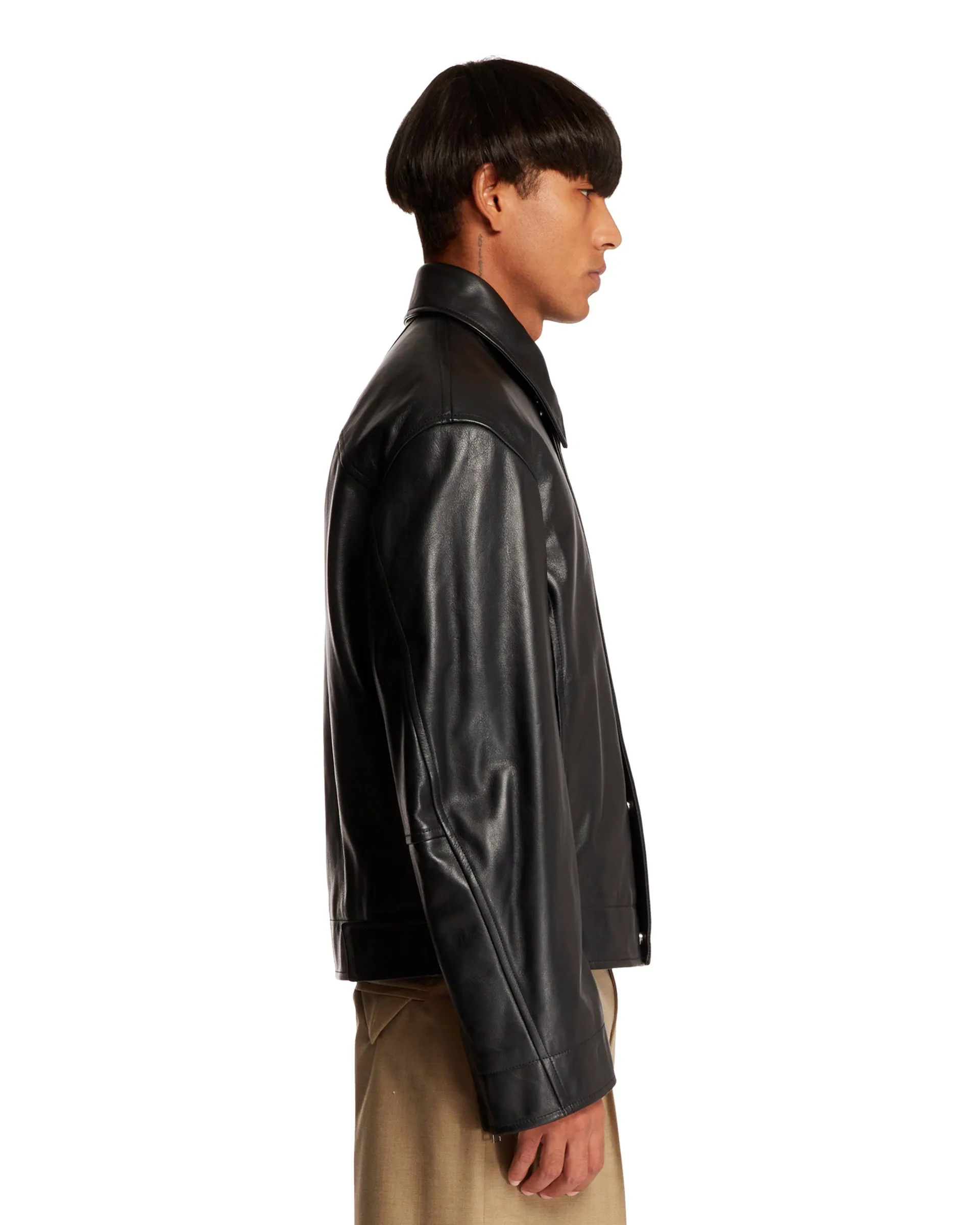 Black Leather Biker Jacket