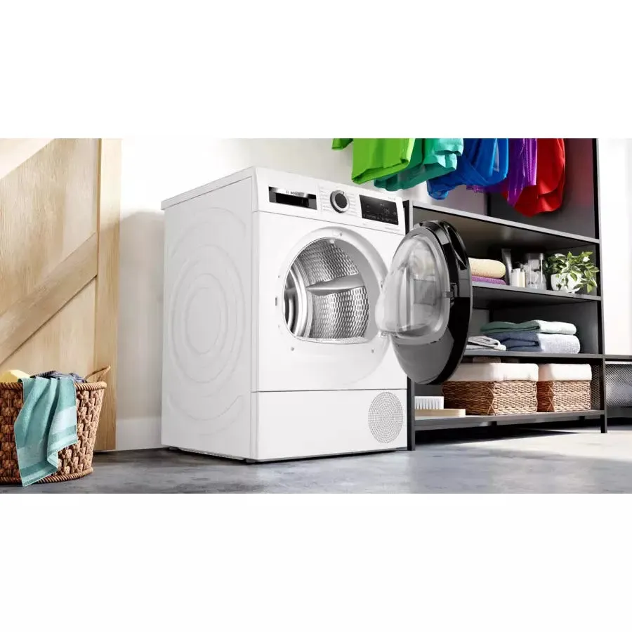 Bosch Series 6 9KG Freestanding Heat Pump Tumble Dryer - White | WQG24509GB