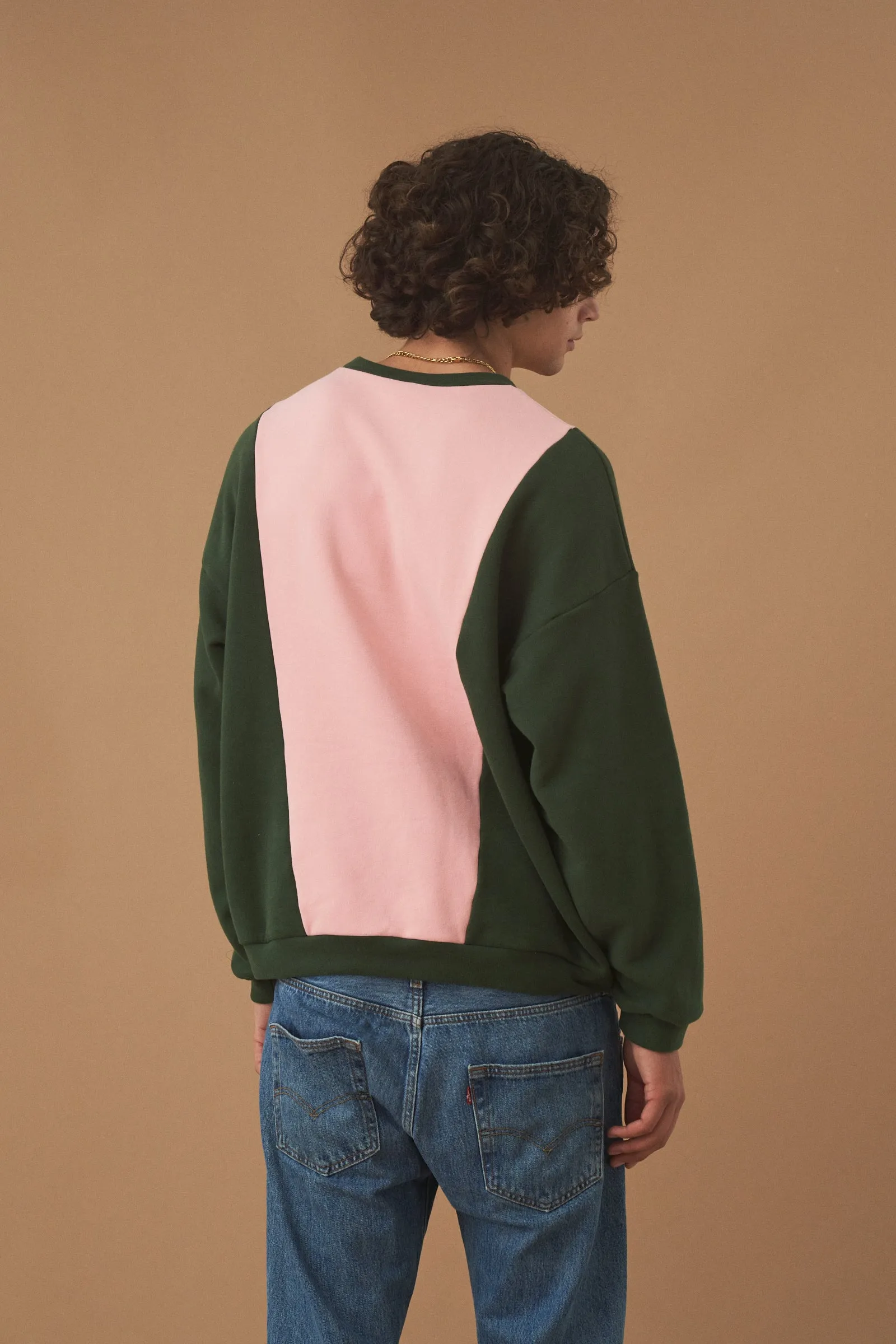 bound 'Forest Rose' Panel Sweater