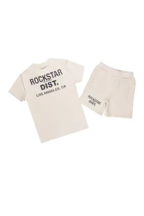 Boys Buck 2.0 Beige Short Set