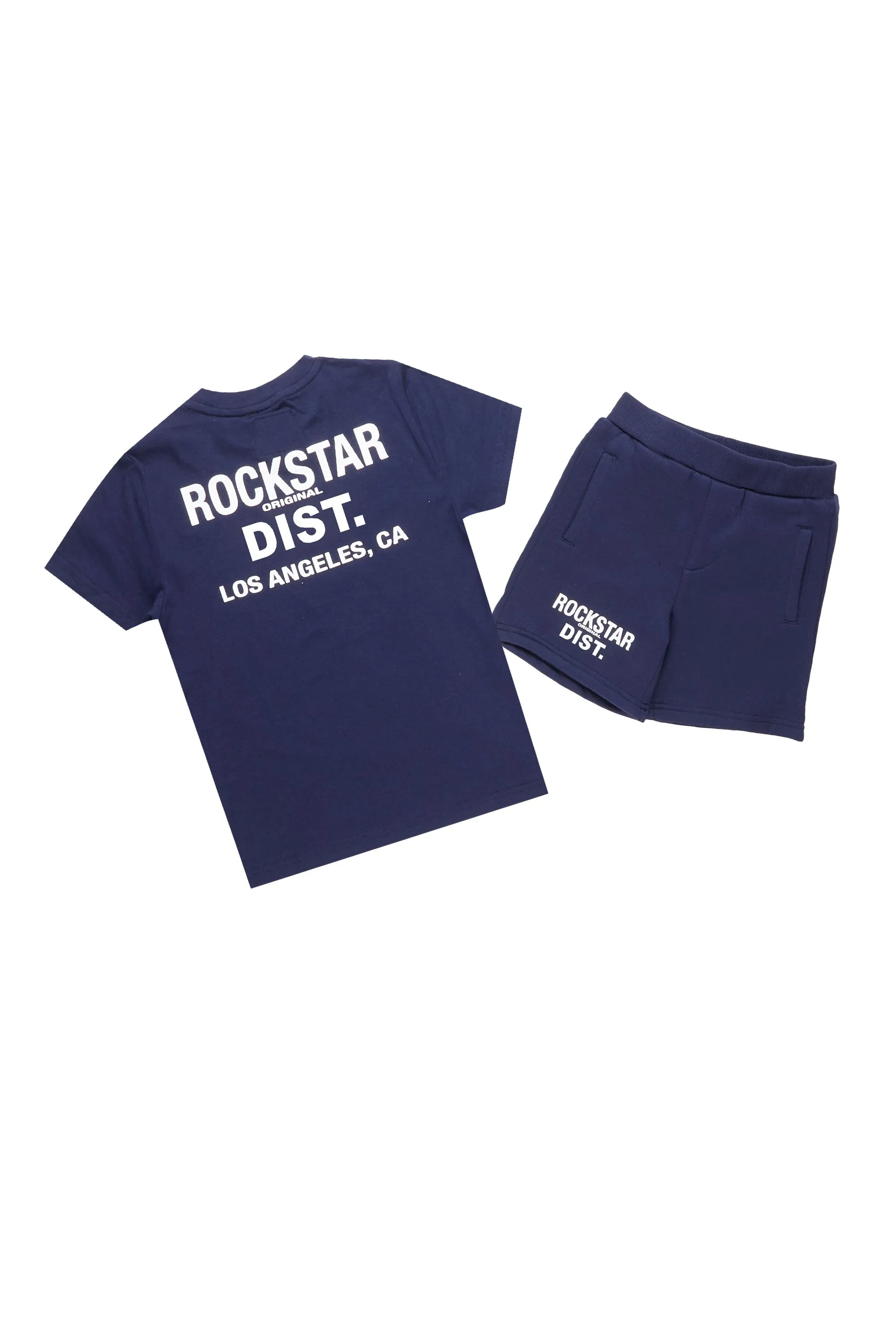 Boys Buck 2.0 Navy Short Set