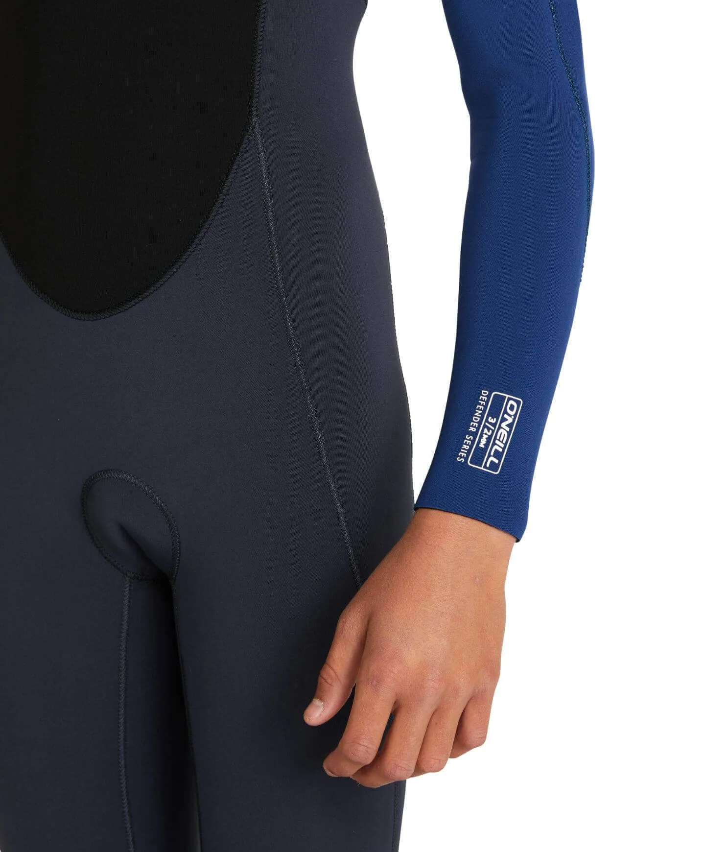 Boy's Defender 3/2mm Steamer Chest Zip Wetsuit - Gunmetal