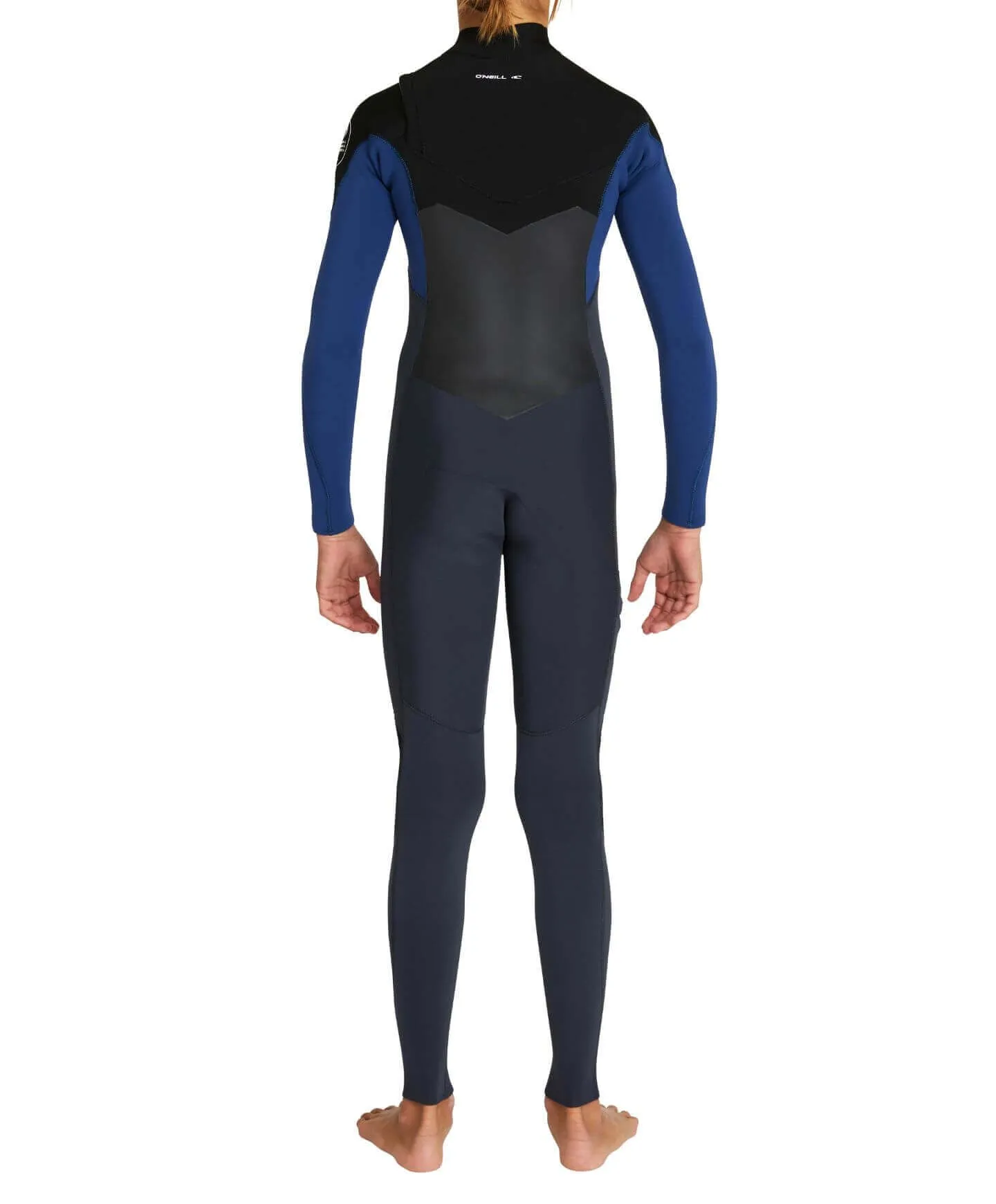 Boy's Defender 3/2mm Steamer Chest Zip Wetsuit - Gunmetal