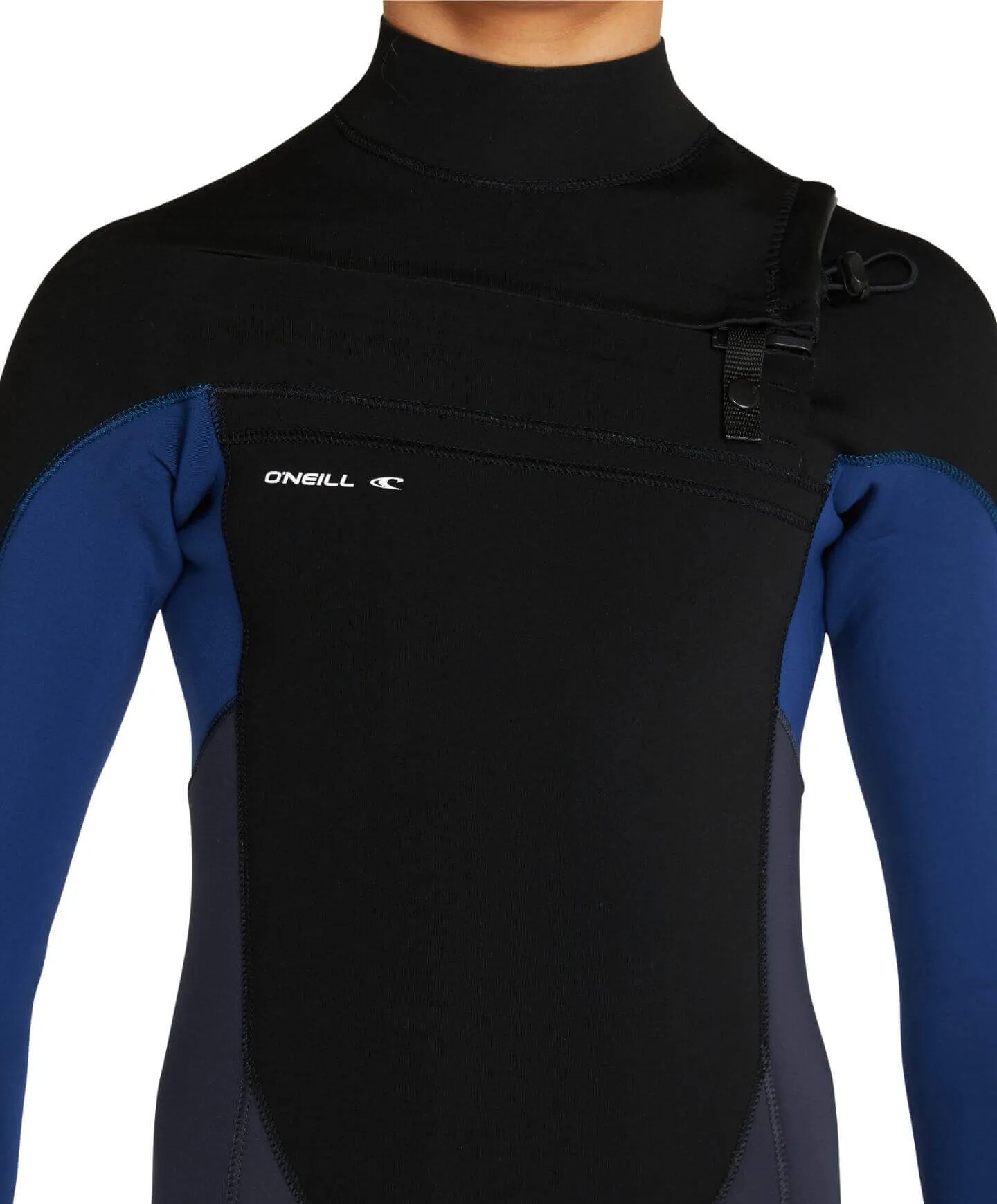 Boy's Defender 3/2mm Steamer Chest Zip Wetsuit - Gunmetal