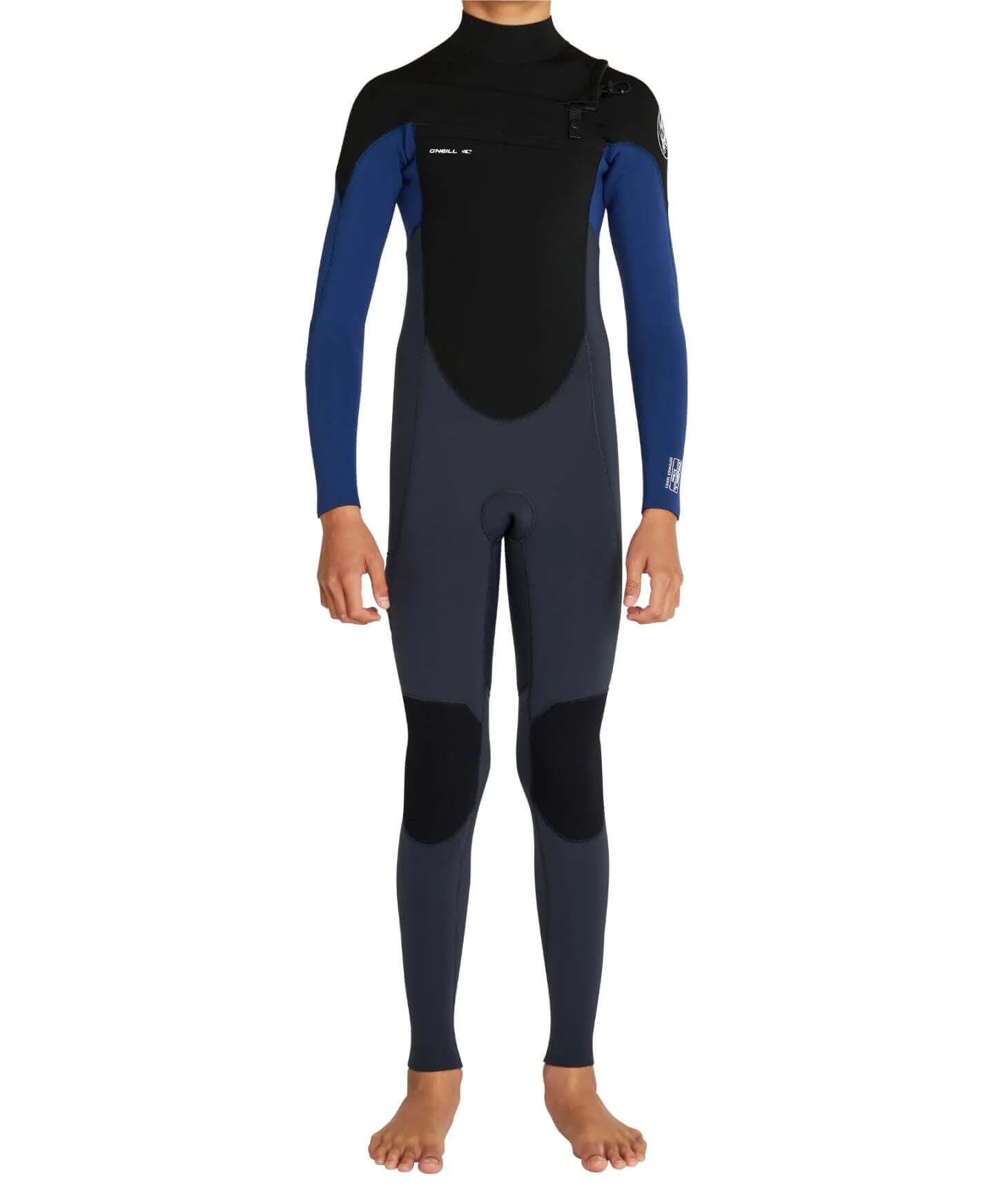 Boy's Defender 3/2mm Steamer Chest Zip Wetsuit - Gunmetal